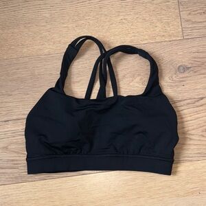 Lululemon Women's Black Strappy Sports Bra